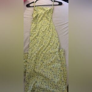 Yellow Maxi floral dress